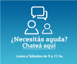 ¿Necesitás ayda? Chateá aquí